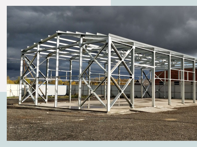 Двускатные ангары в Минеральные Воды от 621 руб. за квадрат