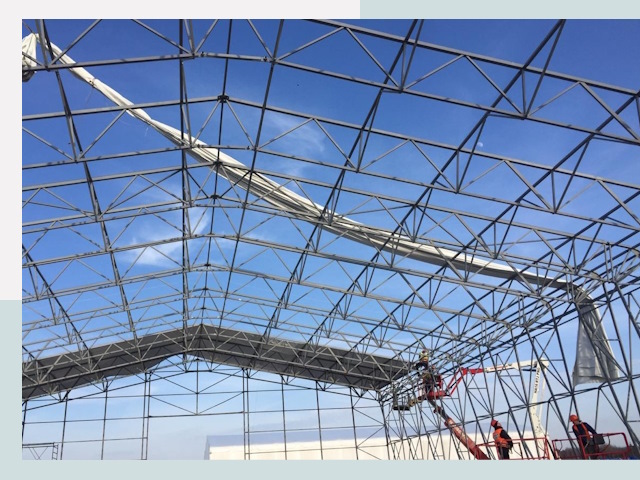 Шатровые ангары от 621 руб. в Минеральных Воде и Ставропольском крае