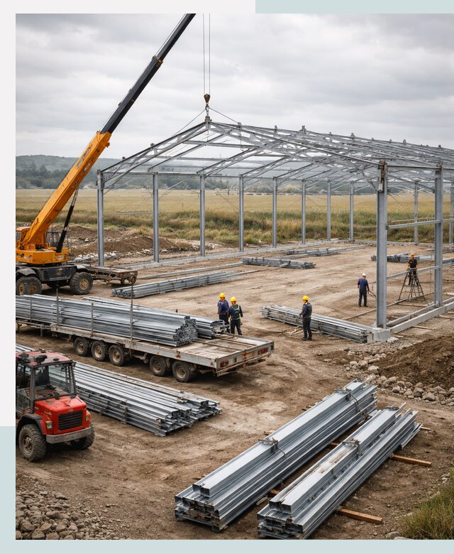 Строительство ангаров для сельхозтехники в Минеральных Воде под ключ