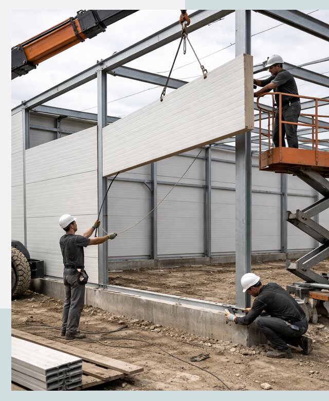 Строительство складов из сэндвич панелей в Минеральных Воде под ключ